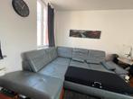 L zetel echte leer met tv, Ophalen, Leer
