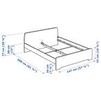 Ikea bed  160x200 incl 2 z.g.a.n. verstelbare lattenbodem, Huis en Inrichting, Slaapkamer | Stapelbedden en Hoogslapers, Ophalen of Verzenden