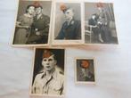 Lot (5) 5 originele portretfoto's soldaten Luftwaffe WO 2, Verzamelen, Ophalen of Verzenden, Luchtmacht, Foto of Poster
