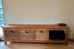 Meuble tv - meuble bas en teck, Maison & Meubles, Enlèvement, Utilisé, Teck