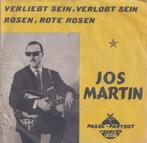Jos Martin – Verliebt sein, verlobt sein / Rosen, rote rosen, 7 pouces, En néerlandais, Utilisé, Enlèvement ou Envoi