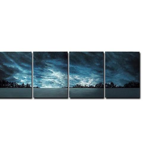 4 luik - Cap...- Morning has broken N 30, Antiek en Kunst, Kunst | Schilderijen | Klassiek, Ophalen of Verzenden