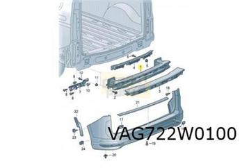 Volkswagen Caddy (1/21-) Achterbumperbalk Origineel! 2K78073 beschikbaar voor biedingen