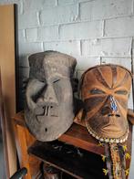 Lot de deux masques kuba Afrique Congo, Antiquités & Art, Enlèvement ou Envoi