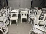 Stoelen te koop, Vijf, Zes of meer stoelen, Gebruikt, Wit, Hout