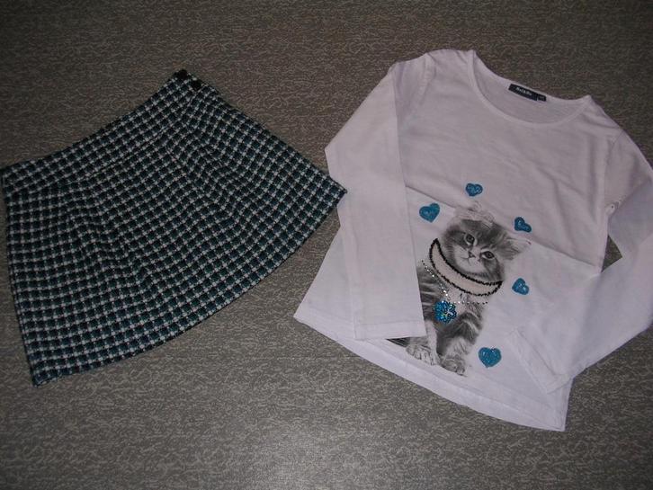 2 delig meisjes setje. Maat 122, Kinderen en Baby's, Kinderkleding | Maat 122, Zo goed als nieuw, Meisje, Setje, Ophalen of Verzenden