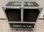 Qsc 1x K10 met dubbele flightcase, Enlèvement ou Envoi