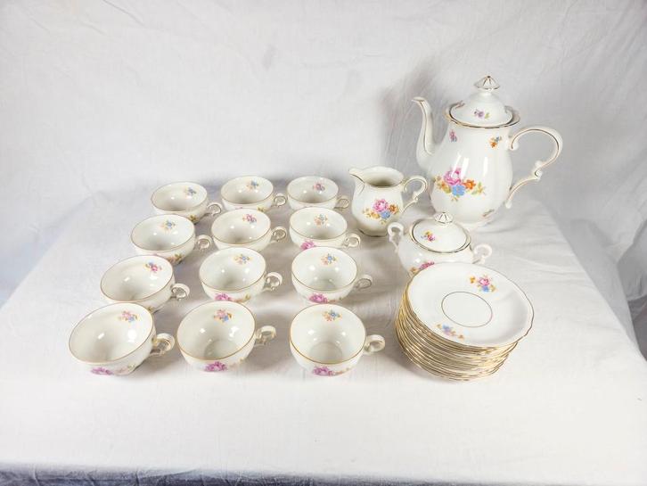 Mitterteich Bavaria Koffie-/Theeservies - U.S. Zone, Antiek en Kunst, Antiek | Servies compleet, Ophalen
