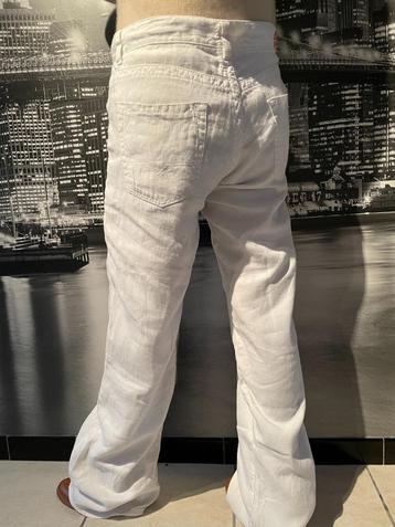 prachtige witte linnen broek zomer Hugo Boss - Size 44/46 beschikbaar voor biedingen