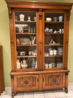 Prachtige Engelse antieke vitrine boeken- of decoratie kast, Enlèvement