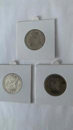 3x 2 frank Leopold 2 zilver 835, Postzegels en Munten, Zilver, Zilver