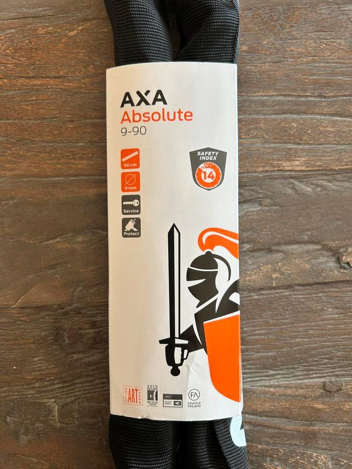 NIEUW! Axa Absolute 9-90 kettingslot, Vélos & Vélomoteurs, Accessoires vélo | Cadenas de vélo, Chaîne antivol, Enlèvement