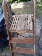 Trapladder met 5 treden + houten platform, Ophalen, Gebruikt, Ladder, Opvouwbaar of Inschuifbaar