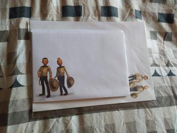 suske en wiske briefpapier en enveloppen assortie beschikbaar voor biedingen