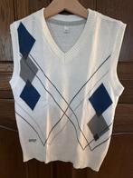 Cardigan – Taille 122 – Motif argyle bleu/gris, Ophalen of Verzenden, Zo goed als nieuw, Jongen, Trui of Vest