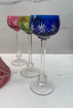 Val Saint Lambert kristallen karaf met deksel en 5 glazen, Antiek en Kunst, Antiek | Glaswerk en Kristal, Ophalen of Verzenden