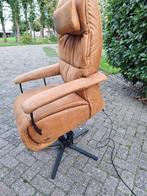 Luxe staop stoel / relaxfauteuil sta op met verwarming, Huis en Inrichting, Gebruikt, Metaal, Overige vormen, 50 tot 75 cm
