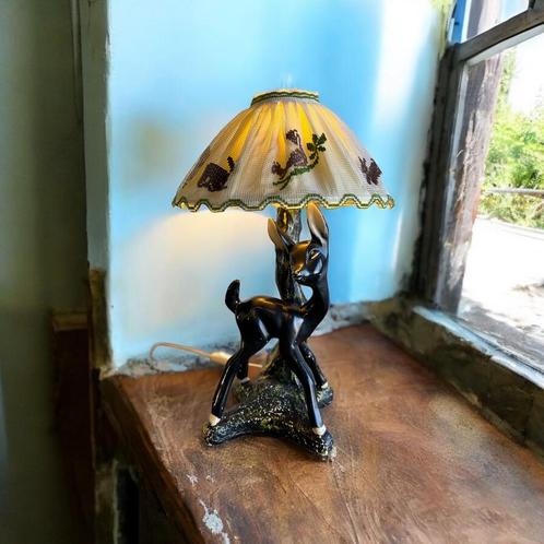 Vintage bambi tafellamp / lampadaire, Antiek en Kunst, Antiek | Verlichting, Ophalen of Verzenden