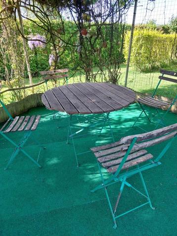 table et chaises de jardin, Utilisé, Sets de jardin, Chaise, Enlèvement
