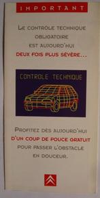 Citroën contrôle technique 1996 Brochure Catalogue Prospekt, Envoi, Comme neuf, Citroën