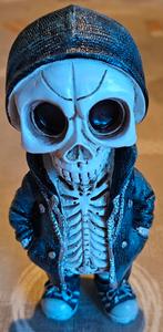 Halloween skelet beeldje grijs, Verzamelen, Beelden en Beeldjes, Ophalen of Verzenden, Zo goed als nieuw