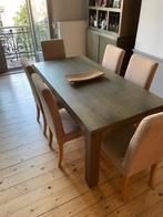Table de salle à manger + 6 chaises, Maison & Meubles, Rectangulaire, 50 à 100 cm, Moderne, Enlèvement