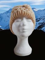 Kabel beanie muts beige met parels one size, Kleding | Dames, Mutsen, Sjaals en Handschoenen, Verzenden, Nieuw, Muts