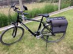 Electrische herenfiets middenmotor, Fietsen en Brommers, Elektrische fietsen, Zo goed als nieuw, 51 tot 55 cm, 50 km per accu of meer