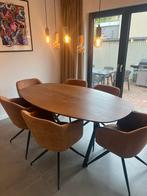 Eiken tafel + 6 stoelen te koop, Huis en Inrichting, Ophalen, 100 tot 150 cm, Eikenhout, Zo goed als nieuw