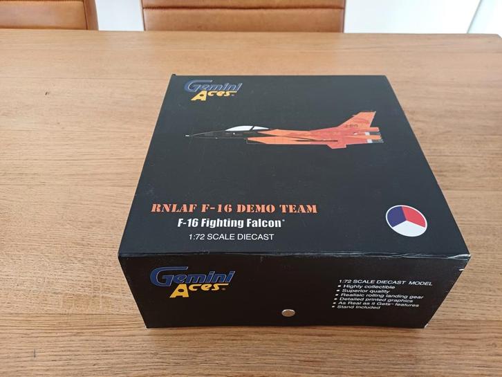 F-16 Orange Lion RNLAF 1:72 Gemini Aces ZELDZAAM, Verzamelen, Luchtvaart en Vliegtuigspotten, Zo goed als nieuw, Schaalmodel, Ophalen of Verzenden