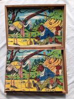 Vintage Franse lithografische blokpuzzel, ca. 1950, Antiek en Kunst, Ophalen of Verzenden