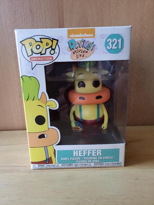 Figurine Funko Pop – Heffer (Rocko’s Modern Life) – 321, Collections, Statues & Figurines, Comme neuf, Animal, Enlèvement