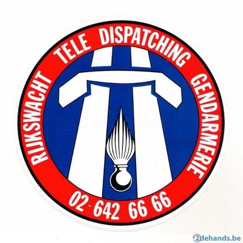 rijkswacht tele dispatching gendarmerie zelfklever-autocolla, Collections, Collections Autre, Neuf, Enlèvement ou Envoi