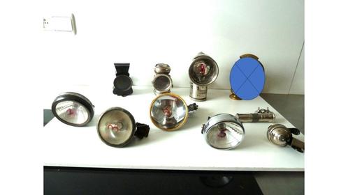 antieke fiets oldtimer fietslampen carbid olielamp, Antiek en Kunst, Antiek | Verlichting, Ophalen of Verzenden