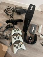 Xbox 360 + tal van toebehoren (kinect, games, HDD, controls), Games en Spelcomputers, Spelcomputers | Xbox 360, Ophalen, Gebruikt