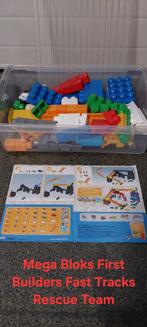 Mega Bloks First Builders Fast Tracks Rescue Team ,, Ophalen of Verzenden, Zo goed als nieuw, Megabloks