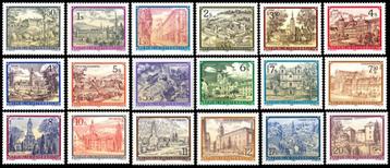 OOSTENRIJK 1984-92 Abdijen en Kloosters Frankeerzegels (18), beschikbaar voor biedingen