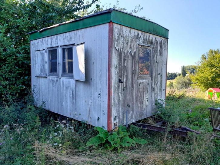 Robuuste werfkeet tiny house schaftwagen woonwagen, Doe-het-zelf en Bouw, Bouwketen en Schaftketen, Gebruikt, Ophalen