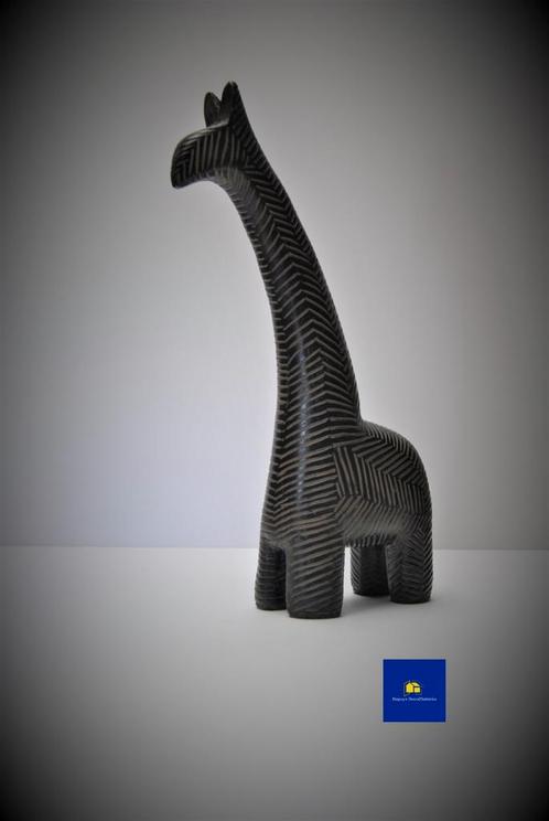 Decoratieve giraf bruin/zwart, Collections, Statues & Figurines, Neuf, Animal, Enlèvement ou Envoi