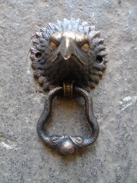 frappe porte en fonte pat bronze tête d aigle, Jardin & Terrasse, Décoration murale de jardin, Neuf, Enlèvement ou Envoi