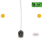 2 LAMPES SUSPENDUES DESIGN NOIRES, Ophalen, Nieuw, Glas