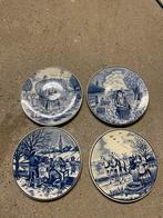 Delfts blauw borden de 4 seizoenen, Antiek en Kunst, Ophalen