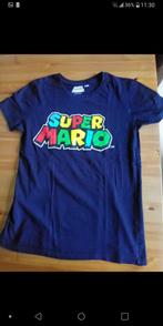 Super Mario t-shirt maat S, Kleding | Heren, T-shirts, Maat 46 (S) of kleiner, Blauw, Zo goed als nieuw, Super Mario