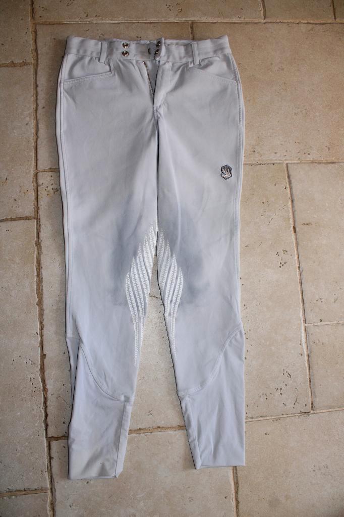 Pantalon blanc "SAMSHIELD"( T 36) défauts, Dieren en Toebehoren, Paardrijkleding, Gebruikt, Dames, Kinderen, Bovenkleding, Ophalen