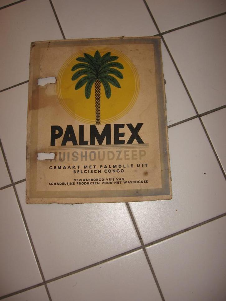Voormalige Belgisch-Congo-advertentie „Palmex”, Verzamelen, Retro, Overige typen, Ophalen of Verzenden