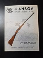 Brochure FN Herstal 1958 ANSON jachtgeweer, Verzamelen, Militaria | Algemeen, Ophalen of Verzenden