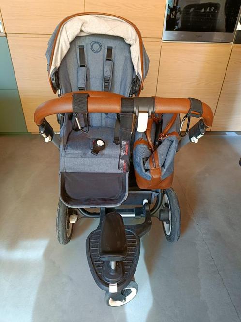 Bugaboo Donkey dubbele buggy / kinderwagen, Kinderen en Baby's, Buggy's, Gebruikt, Overige merken, Duomodel, Regenhoes, Verstelbare rugleuning