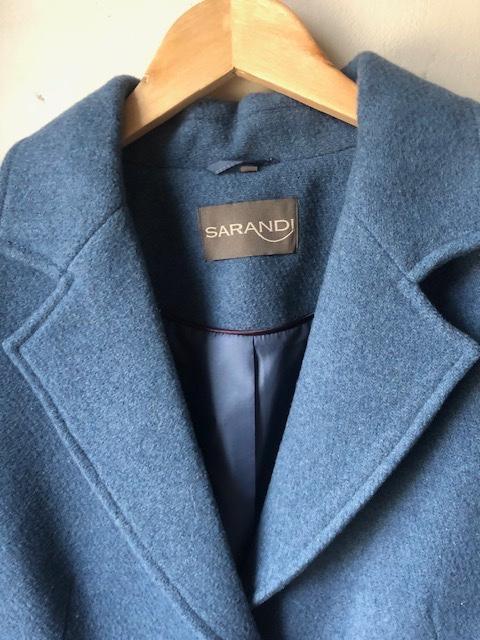 Jas dames met wol NIEUW, Kleding | Dames, Jassen | Winter, Nieuw, Maat 42/44 (L), Blauw, Ophalen of Verzenden