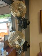 2 wandlampen, Huis en Inrichting, Lampen | Hanglampen, Metaal, Zo goed als nieuw, 50 tot 75 cm, Ophalen