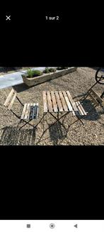 Table et chaises pliables, Ophalen, Zo goed als nieuw, Hout